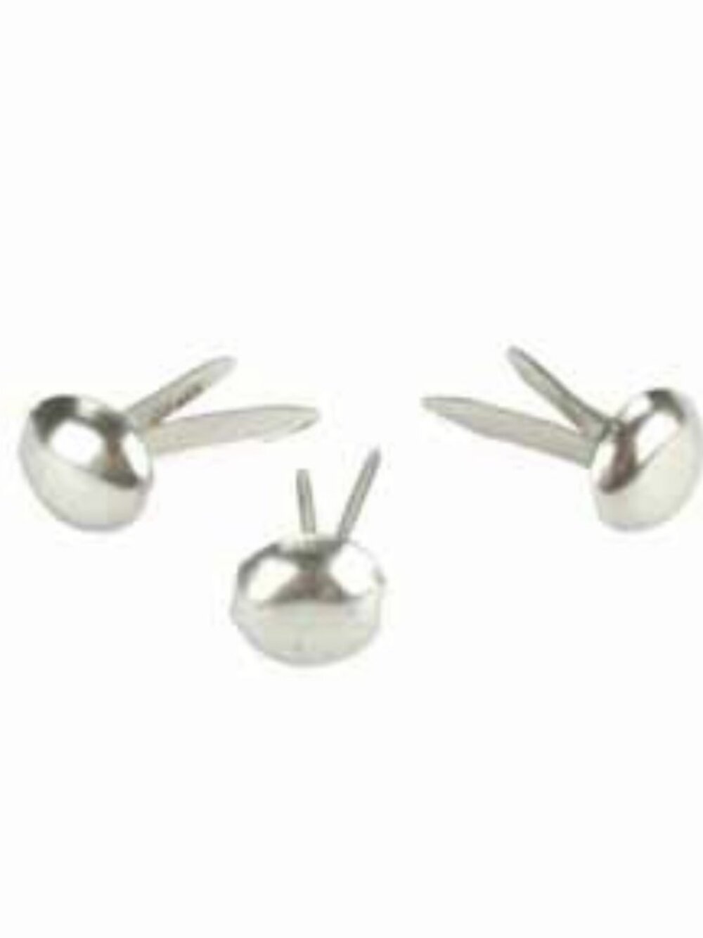 1000 Mini Brads - Bulk Pack - Silver Rounds